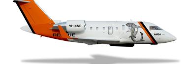 Artist impression of Challenger aircraft Indigenous artwork