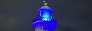 macquarie lightstation blue lights