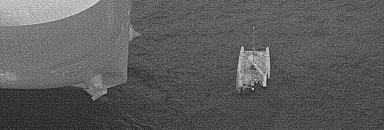 Boat being rescued Coral Sea